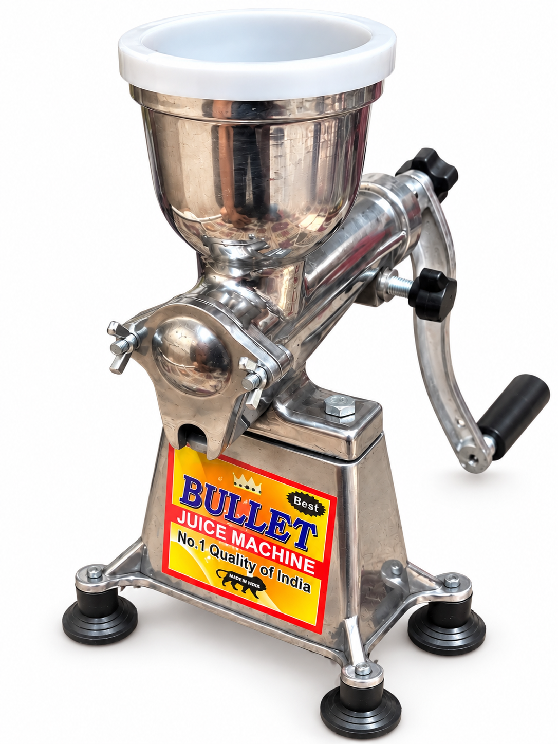 18No BIG Size Bullet Aluminium Hand Juicer Silver Heavy Duty Manual Juicer